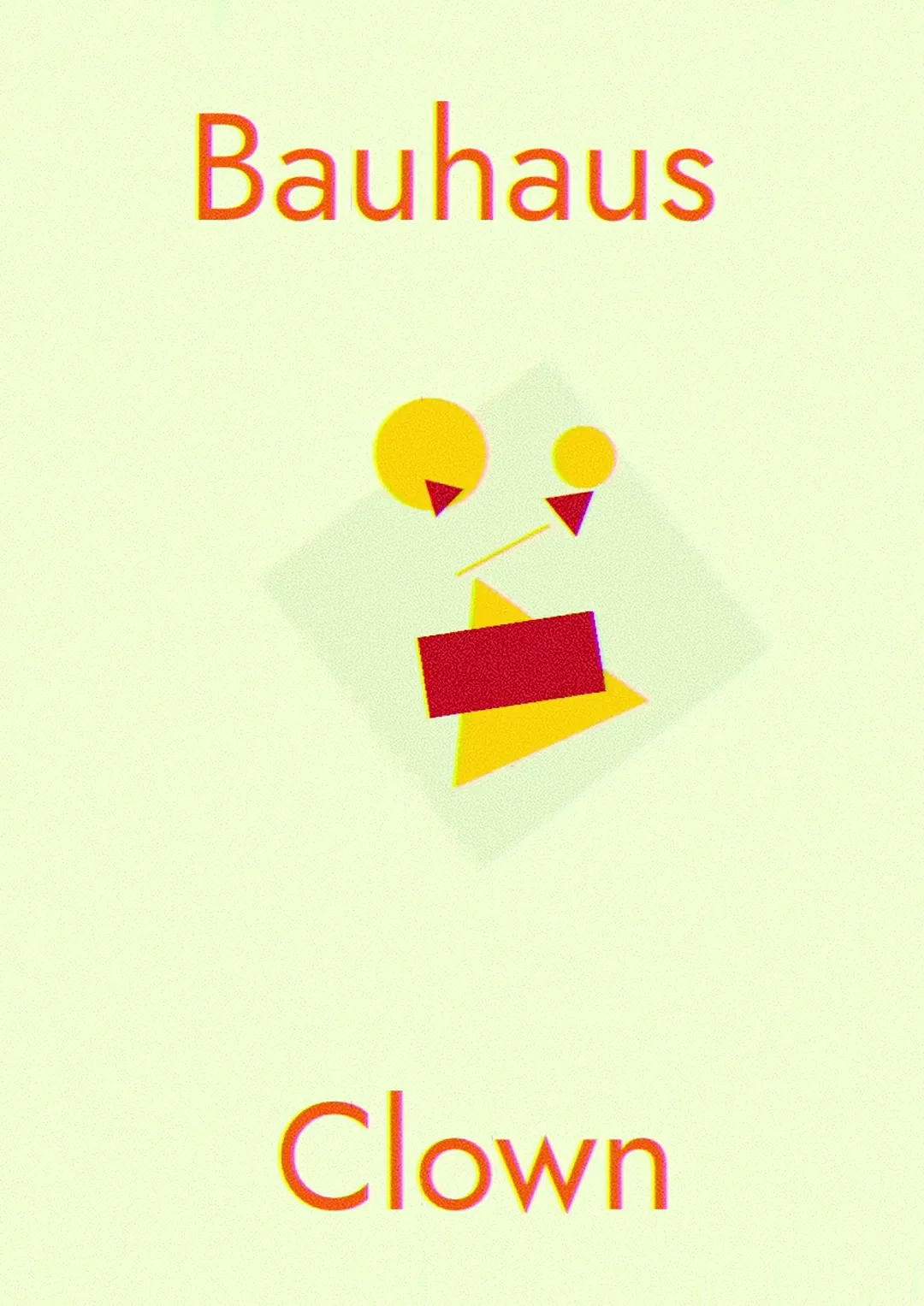 Genuary#13+21: Self portrait Bauhaus Poster